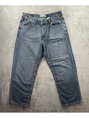 Signature by Levi Strauss Men's Relaxed Fit Jeans Blue Denim 36x29